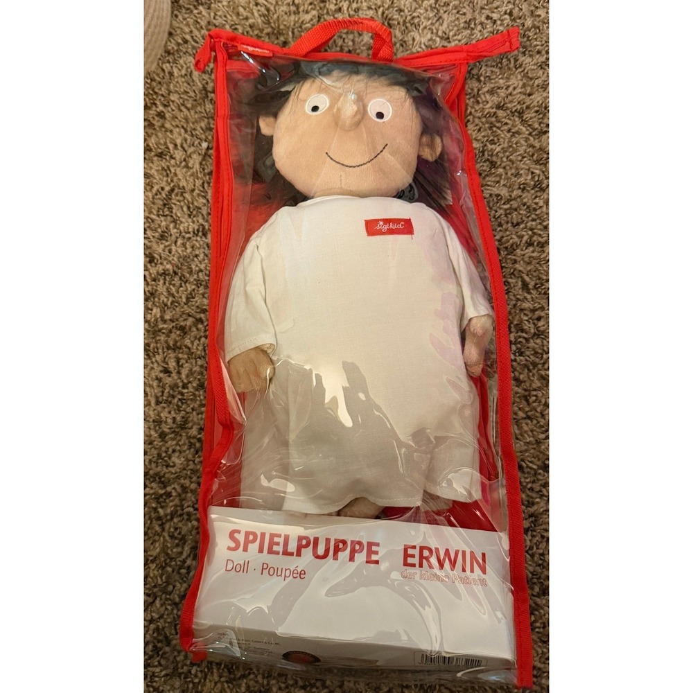 Sigikid-Erwin Plush The Little Patient Doll -Anatomy Education (NWT)